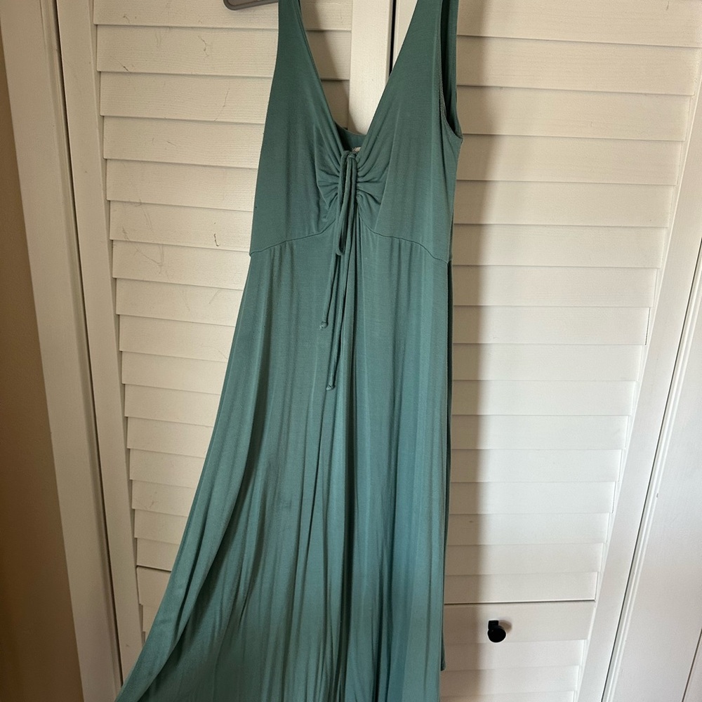 Elegant Teal Midi Dress
